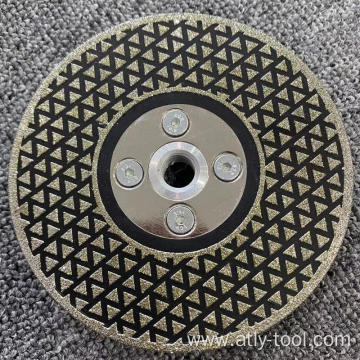 Electroplated diamond cutting disc